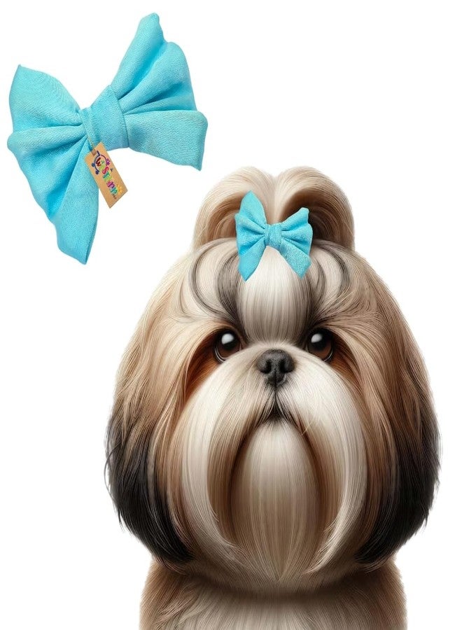 ويستيرن إرا مشبك شعر للكلاب بتصميم مستوحى من العصر الغربي | إكسسوار أنيق للحيوانات الأليفة | ناعم ومريح | مناسب للكلاب الصغيرة والمتوسطة والكبيرة | تصميم عصري ومتين للعناية بالحيوانات الأليفة، وجلسات التصوير، والحفلات (أزرق فاتح) - Image 1